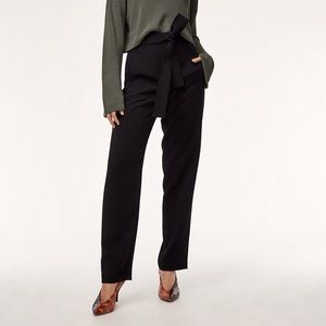Wilfred Tie Front Long Pant- Dark Blue NWOT